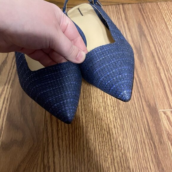 Ann Taylor Blue Heeled Mules - Picture 6 of 13